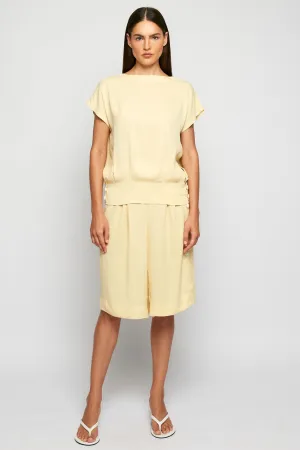 ¾ Open back Top | Relaxed Bermuda Short