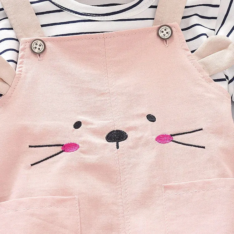 0-18 Months Baby Girl Spring & Autumn Clothing Set