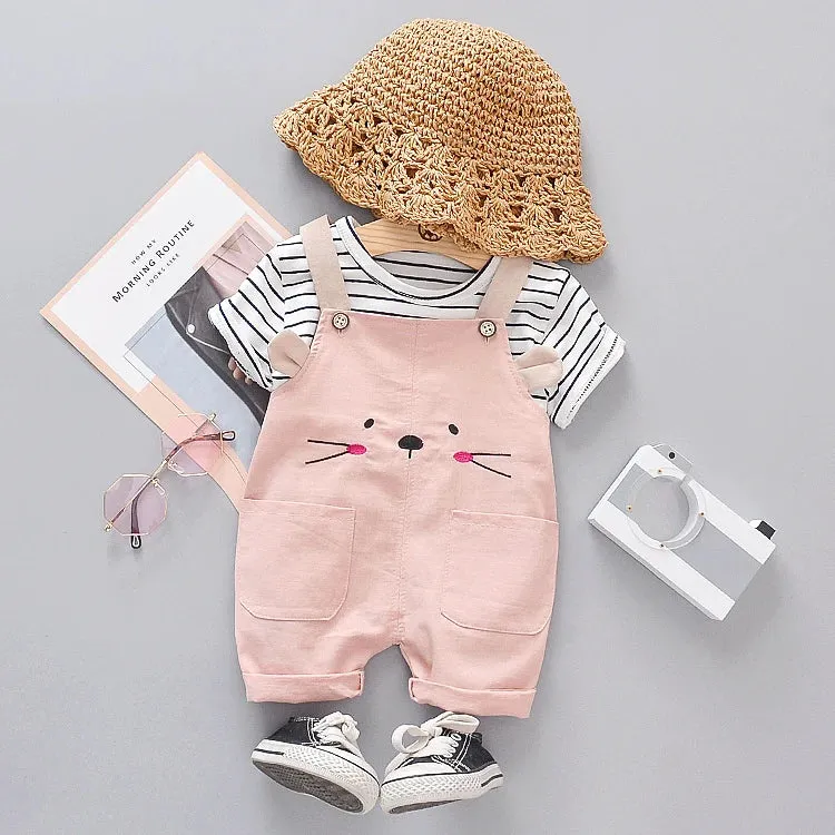 0-18 Months Baby Girl Spring & Autumn Clothing Set