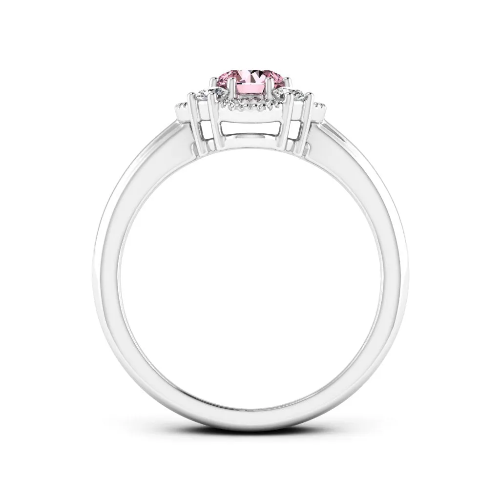 0.66 d.e.w cts Brittany Moissanite Ring