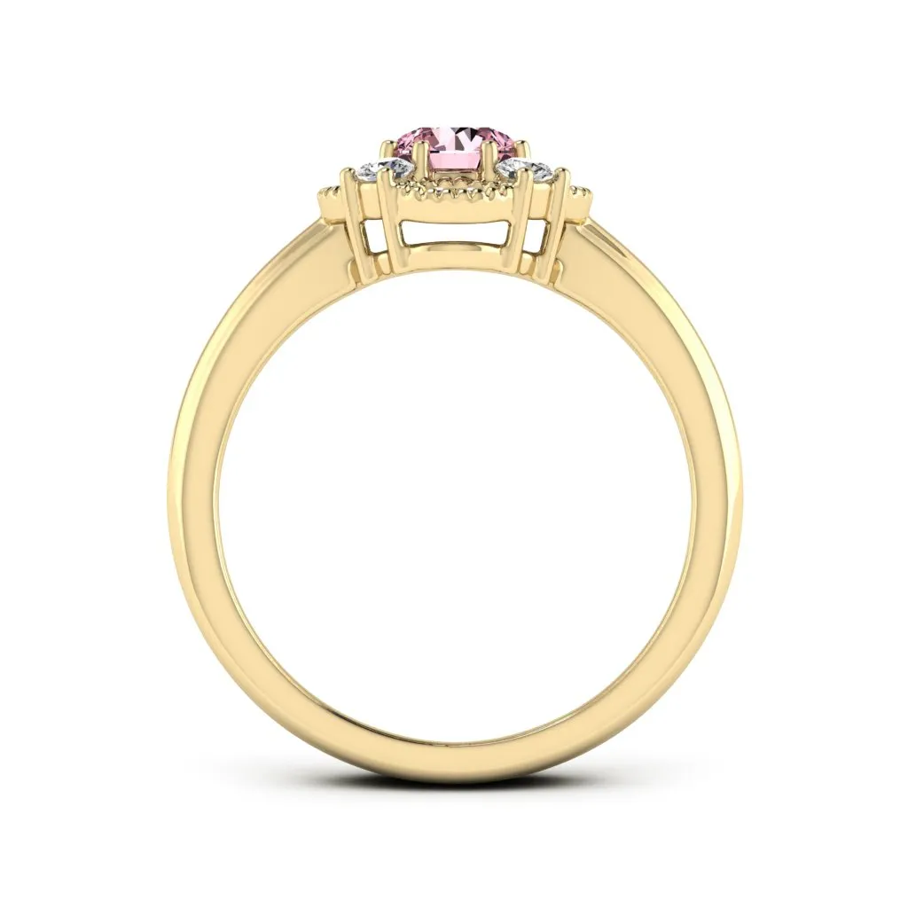 0.66 d.e.w cts Brittany Moissanite Ring