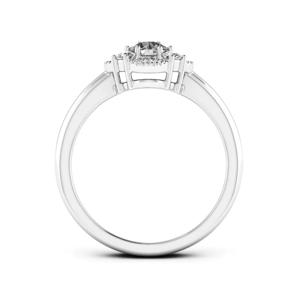 0.66 d.e.w cts Brittany Moissanite Ring