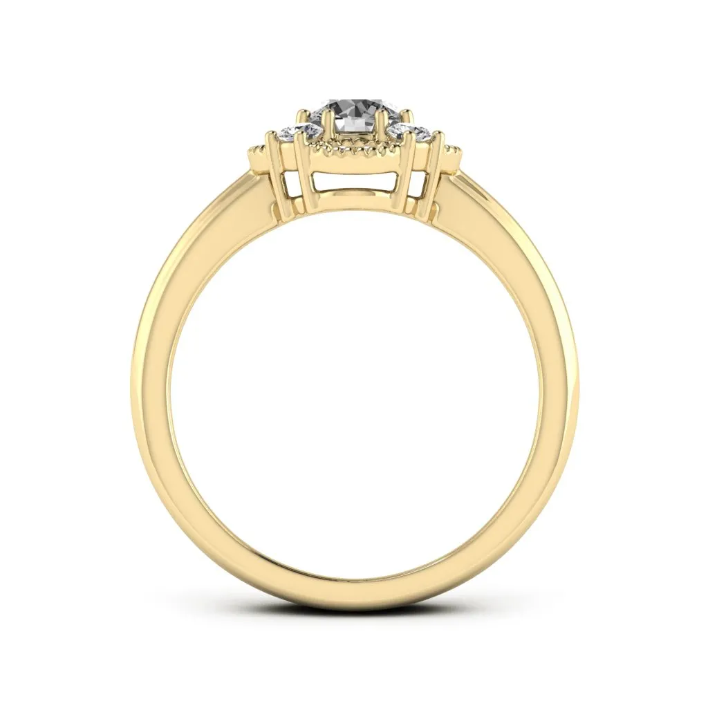 0.66 d.e.w cts Brittany Moissanite Ring
