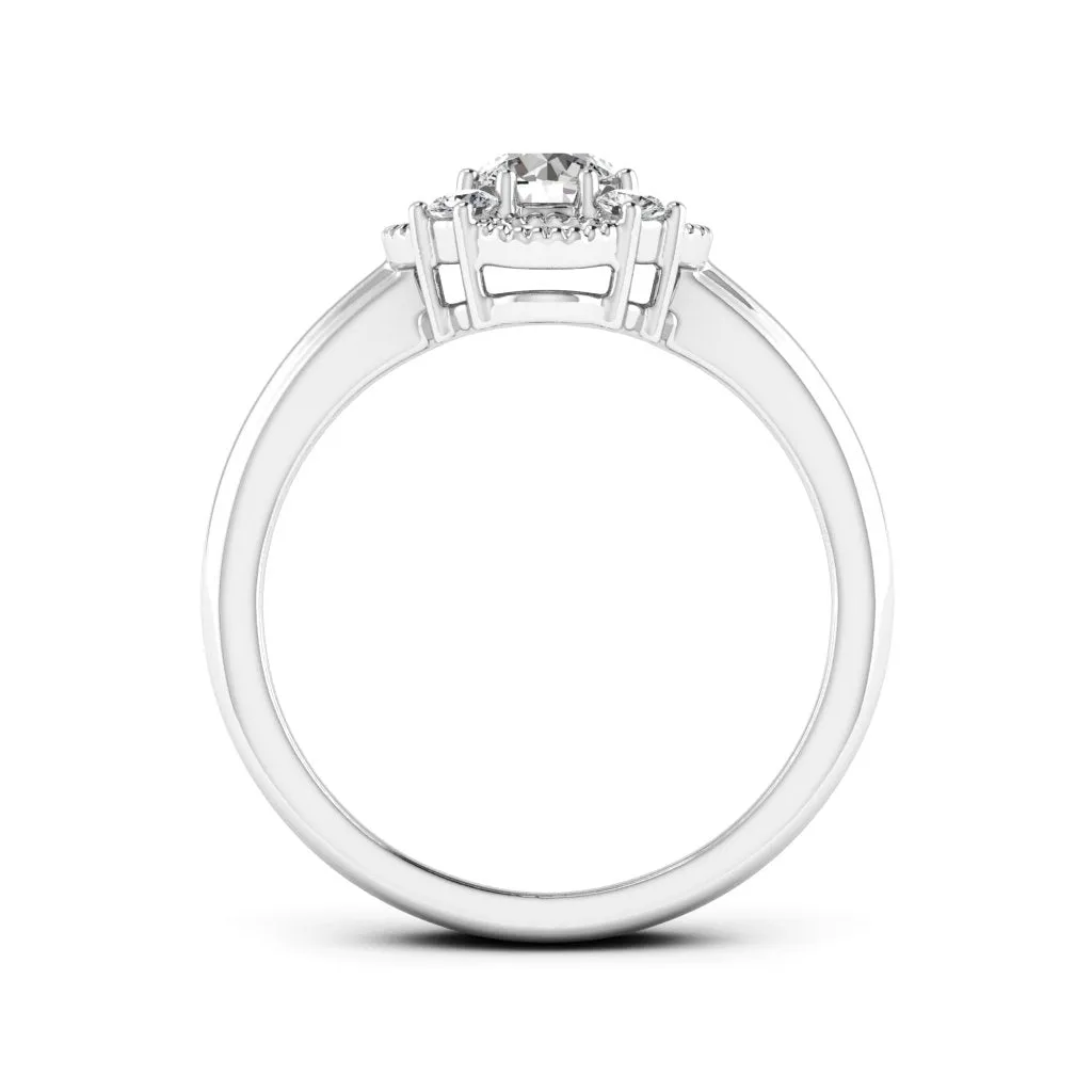 0.66 d.e.w cts Brittany Moissanite Ring