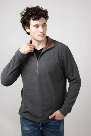 1897 Legends 1/4 Zip Sweater for Men in Grey | SMU-GREY