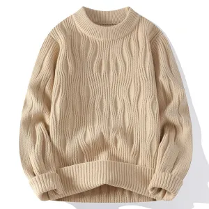 2024 New Autumn Winter High Quality Casual Knit Sweater Men Long Sleeve Slim Fit Mens Jumpers Thick Warm Male Pullover Sweaters