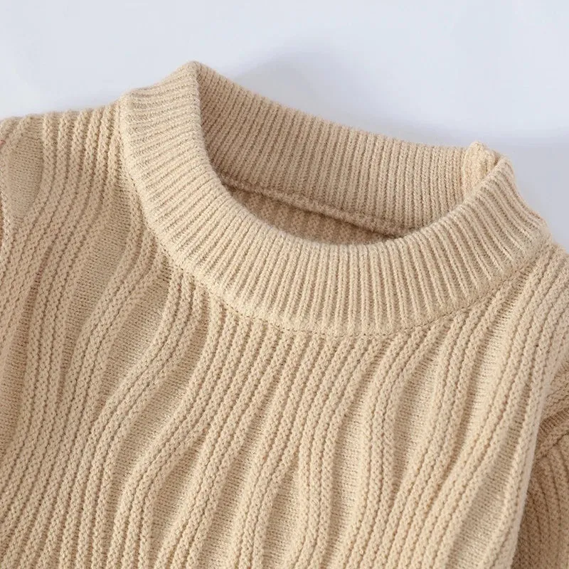 2024 New Autumn Winter High Quality Casual Knit Sweater Men Long Sleeve Slim Fit Mens Jumpers Thick Warm Male Pullover Sweaters