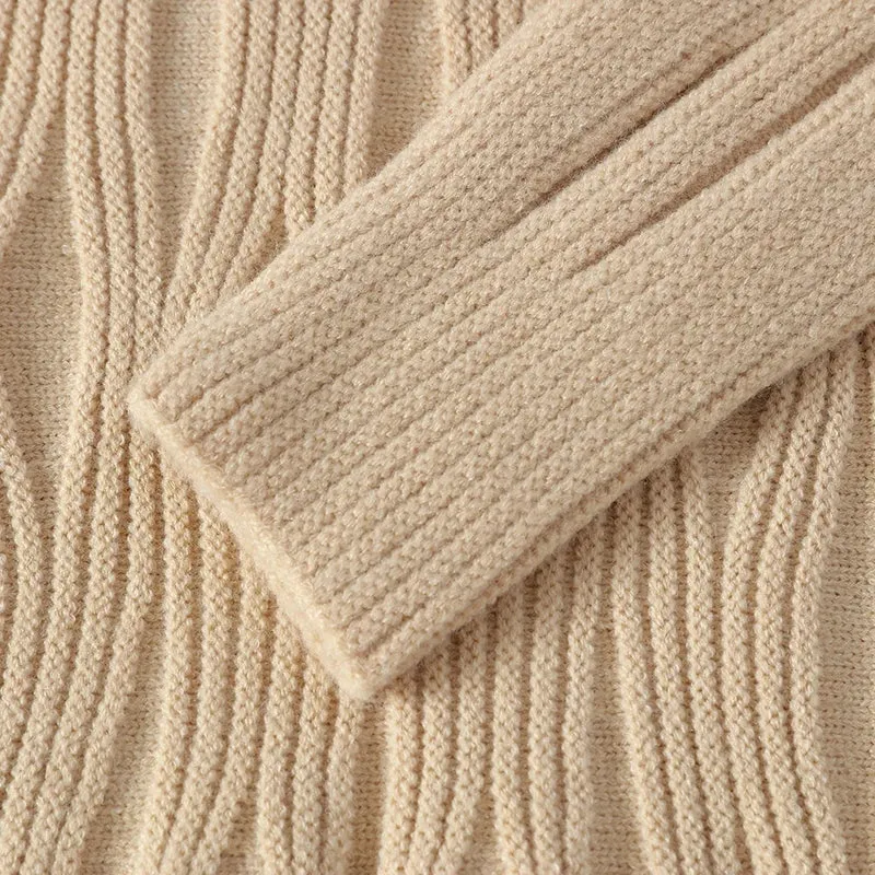 2024 New Autumn Winter High Quality Casual Knit Sweater Men Long Sleeve Slim Fit Mens Jumpers Thick Warm Male Pullover Sweaters