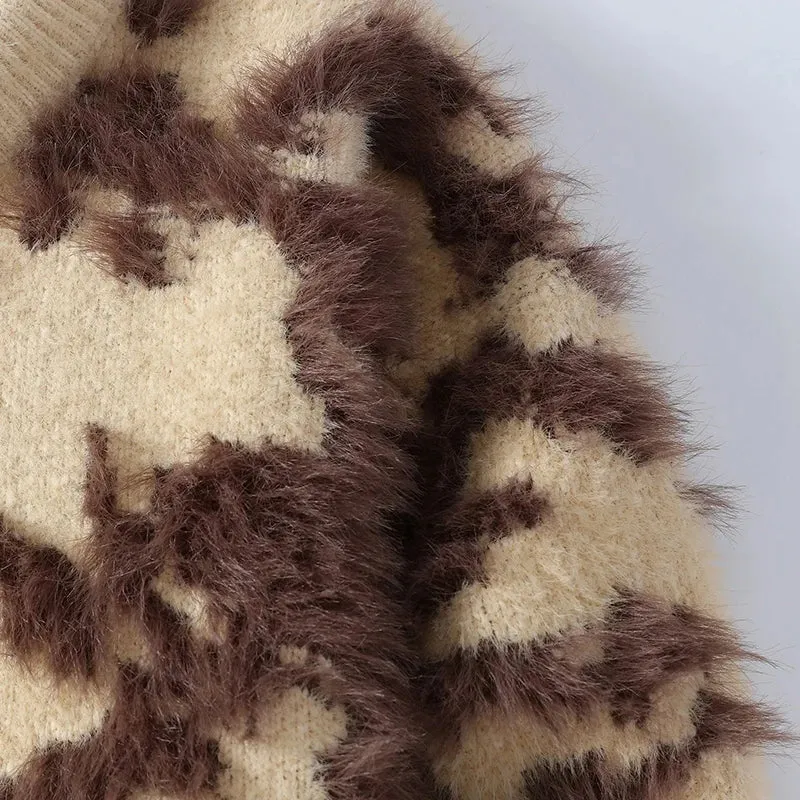 2024 New Fall Winter High End Luxury Mink Cashmere Sweater Men Fashion Design Mens Christmas Jumper Soft Warm Pull Homme