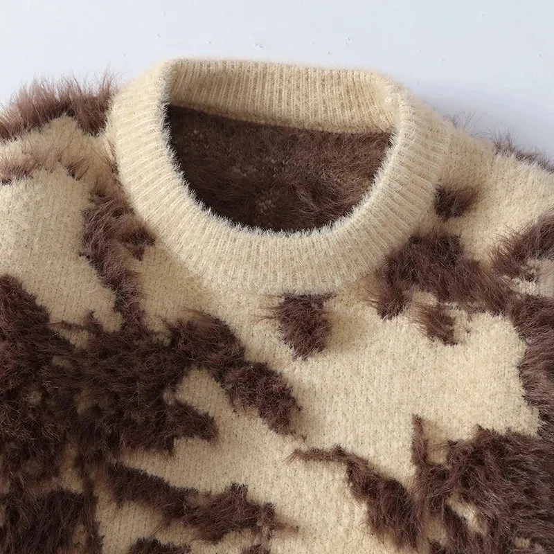 2024 New Fall Winter High End Luxury Mink Cashmere Sweater Men Fashion Design Mens Christmas Jumper Soft Warm Pull Homme