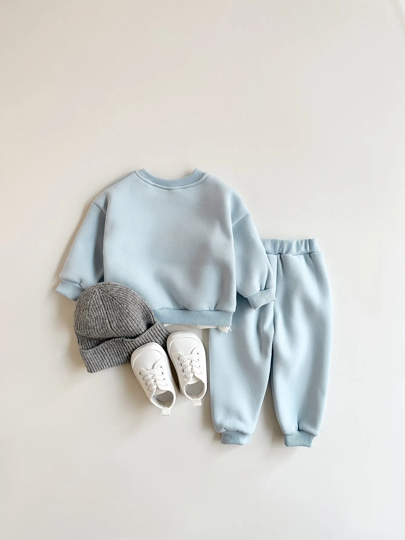2pcs/Set Baby Boy Clothing Soft And Comfortable Faux Two-Piece Letter Print Outdoor Casual Outfit   Long Pants for Autumn And Winter with Fleece Lining, for Outdoor