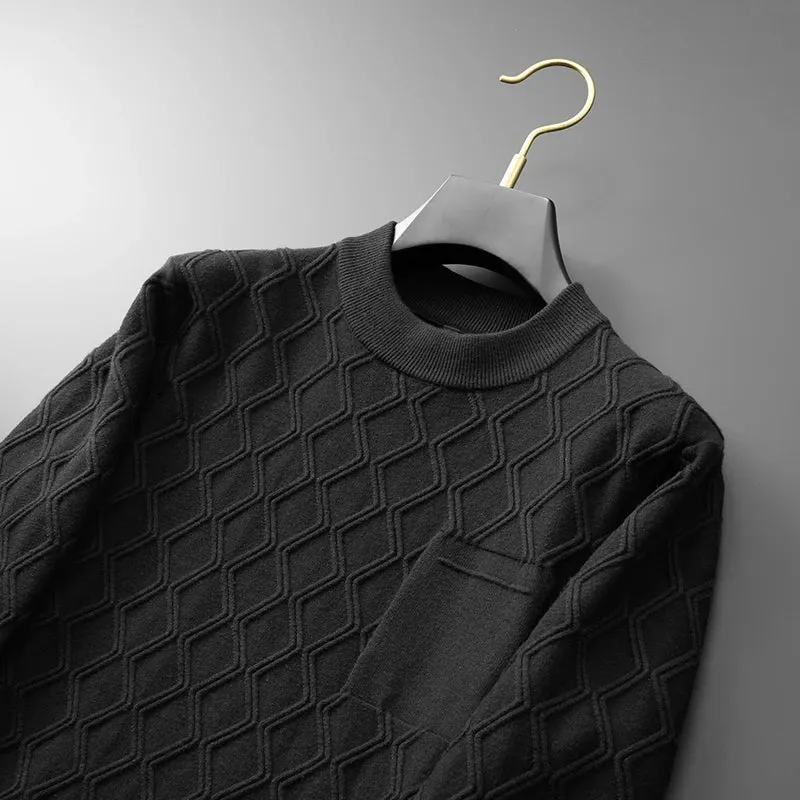 8XL 7XL 6XL 2024 New Fall Winter Fashion Style Sweater Men Soft Warm Mens Pullover Sweaters High End Luxury Wool Pull Homme