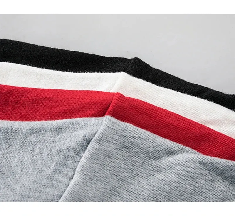 8XL 7XL 6XL 2024 New Fall Winter High End Cashmere Sweater Men Fashion Bear Printed Mens Christmas Sweaters Turtleneck Pullovers