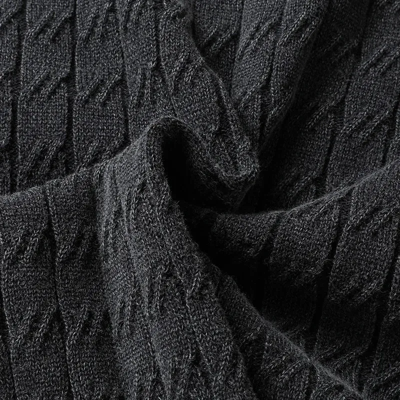 8XL 7XL 6XL 2024 New Fall Winter High End Luxury 100% Cotton Sweater Men Soft Warm Mens Pullover Sweaters Casual Male Jumpers