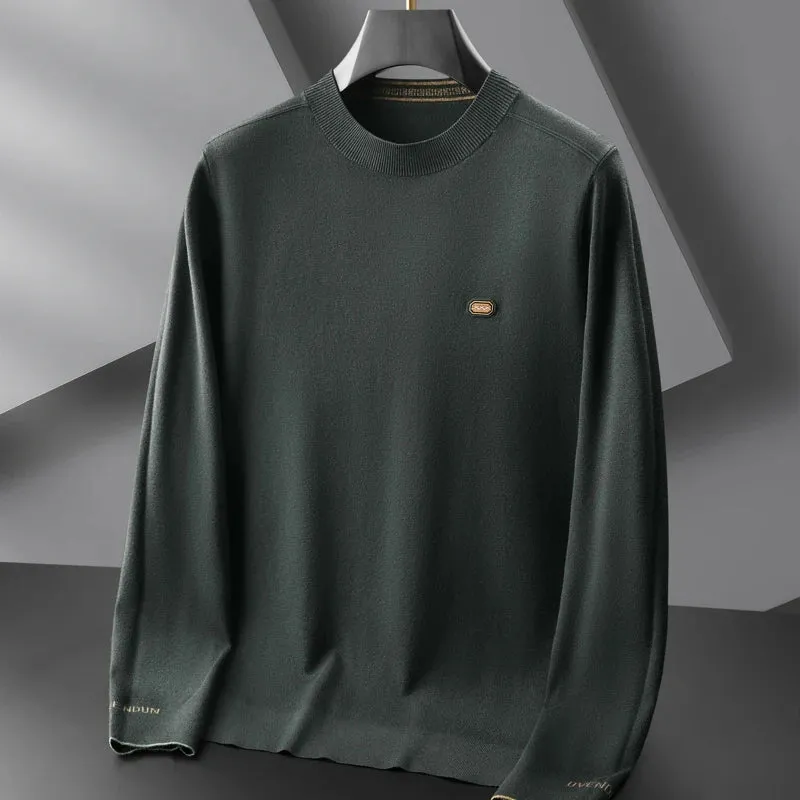 8XL 7XL 6XL Pull Homme 2024 New Autumn Winter Top Grade Luxury Wool Sweater Men Clothing Business Casual Mens Soft Pullovers