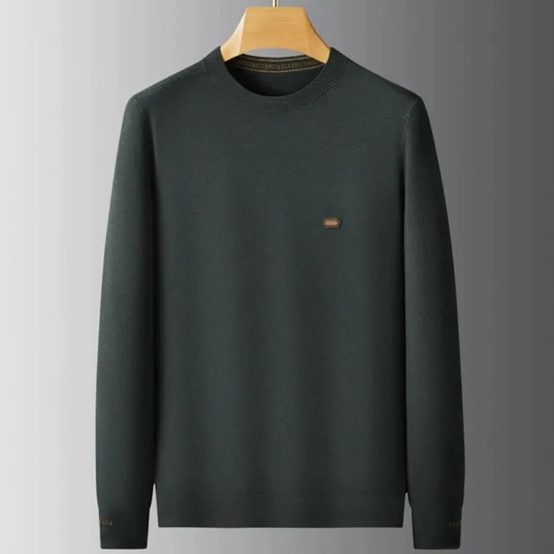8XL 7XL 6XL Pull Homme 2024 New Autumn Winter Top Grade Luxury Wool Sweater Men Clothing Business Casual Mens Soft Pullovers