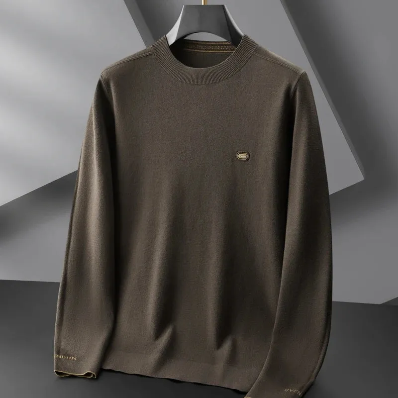 8XL 7XL 6XL Pull Homme 2024 New Autumn Winter Top Grade Luxury Wool Sweater Men Clothing Business Casual Mens Soft Pullovers