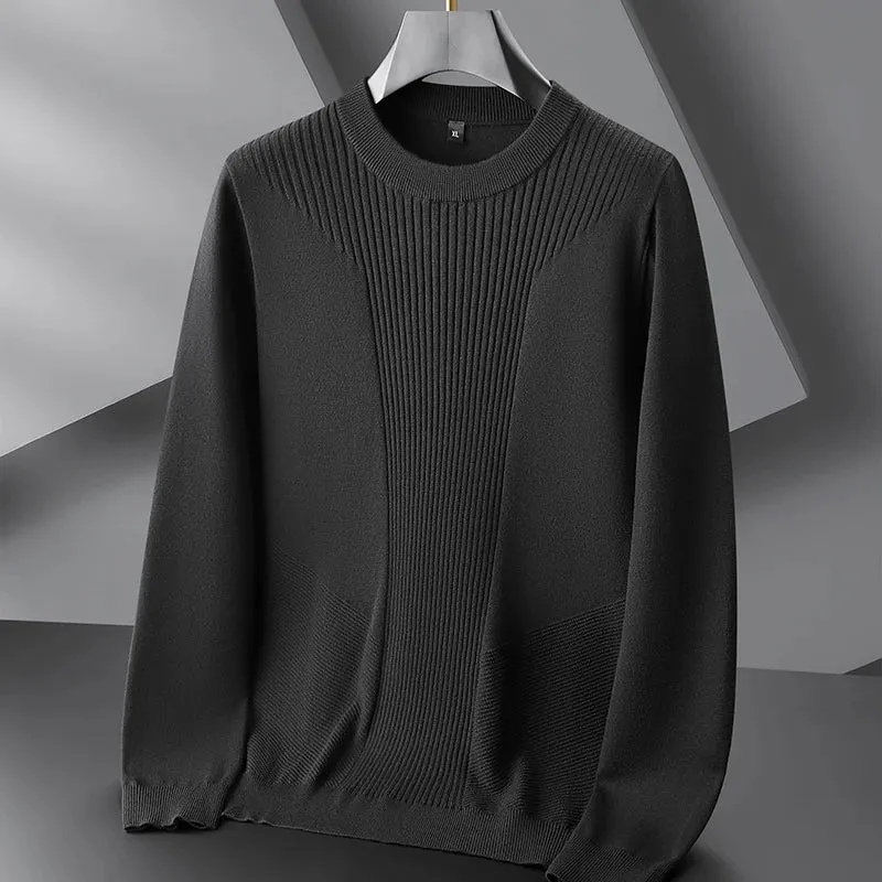 8XL 7XL 6XL Pull Homme 2024 New Fall Winter Top Grade Luxury Wool Sweater Men Soft Warm Mens Jumper Casual Loose Male Sweaters