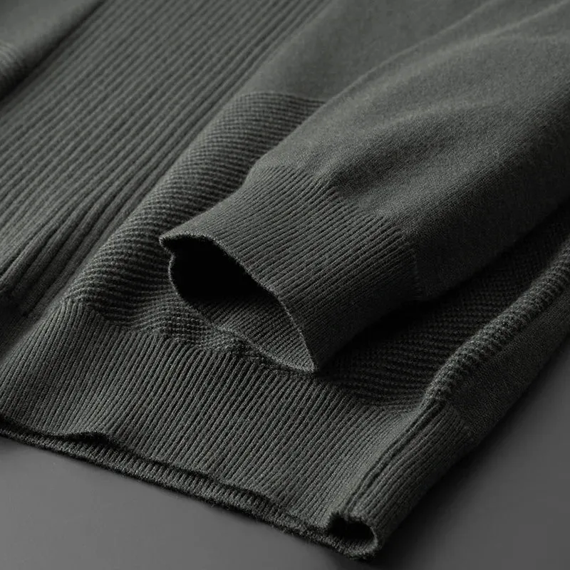 8XL 7XL 6XL Pull Homme 2024 New Fall Winter Top Grade Luxury Wool Sweater Men Soft Warm Mens Jumper Casual Loose Male Sweaters