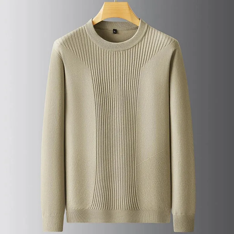 8XL 7XL 6XL Pull Homme 2024 New Fall Winter Top Grade Luxury Wool Sweater Men Soft Warm Mens Jumper Casual Loose Male Sweaters