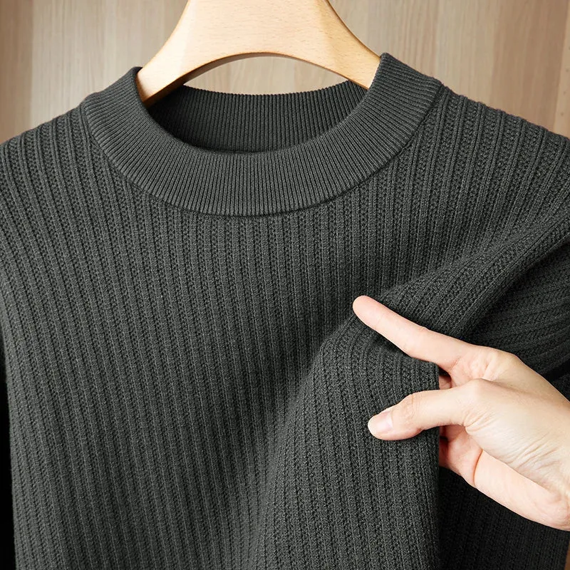 8XL 7XL 6XL Thick Warm Pull Homme 2024 New Fall Winter Top Grade Luxury Sweater Men Fashion Mens Sweaters Casual Loose Pullovers
