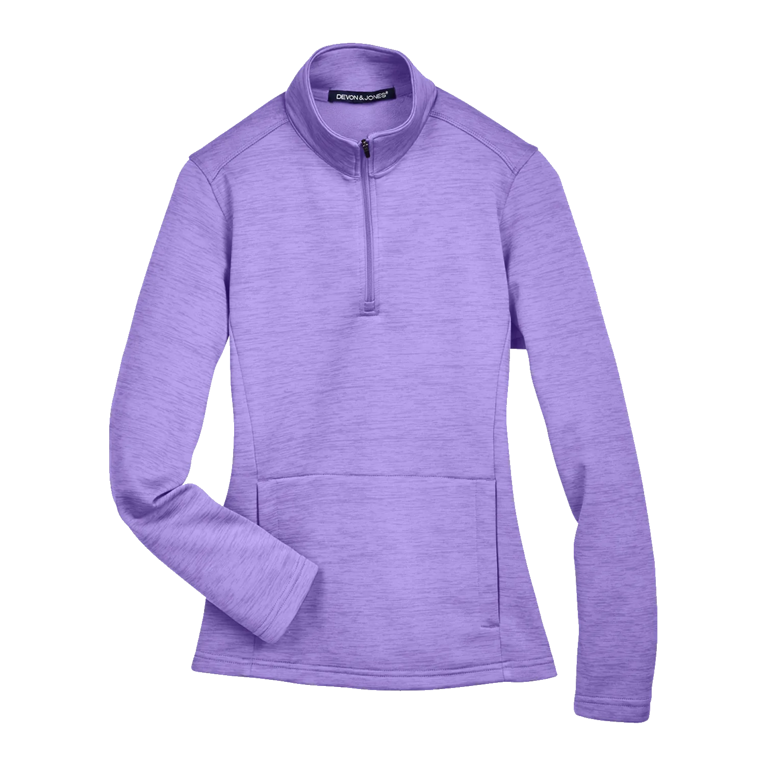 A1778W Ladies Newbury Mélange Fleece Quarter-zip
