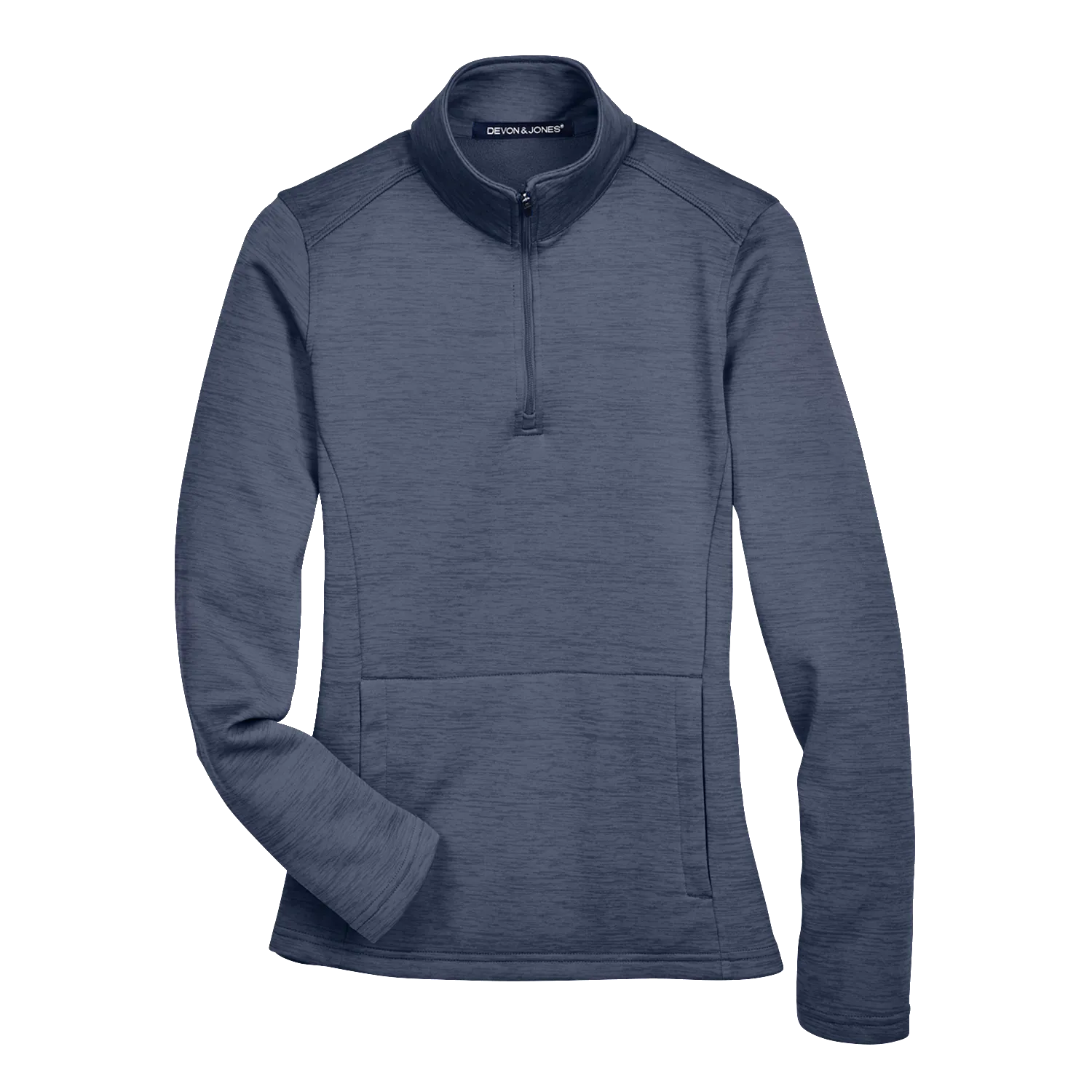 A1778W Ladies Newbury Mélange Fleece Quarter-zip