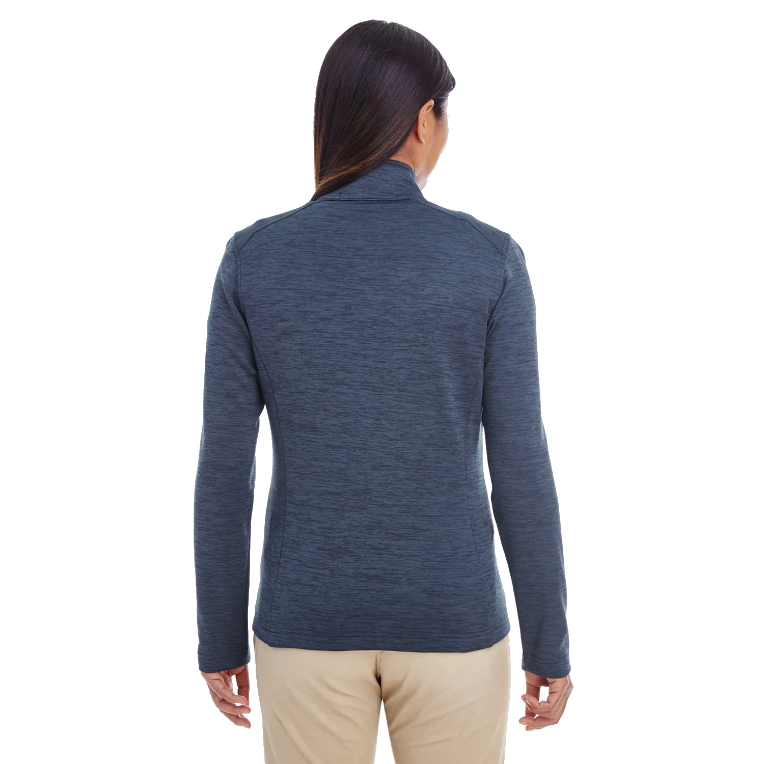 A1778W Ladies Newbury Mélange Fleece Quarter-zip