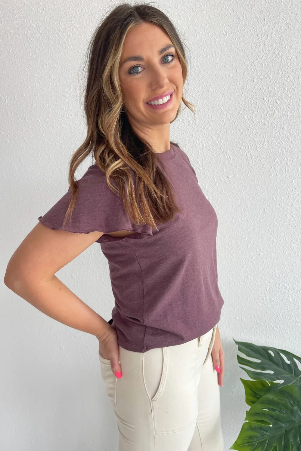 Abby Flutter Tee