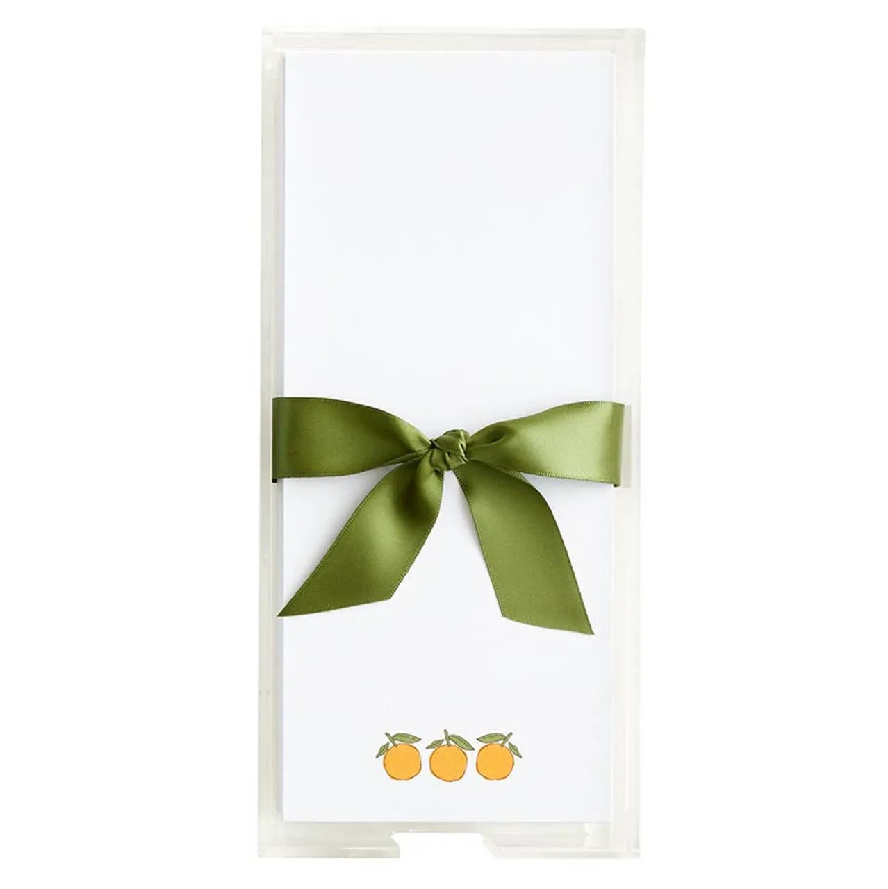 Acrylic Notepad - Oranges: Spot Clean Only / Heavyweight Loose-Leaf paper, Acrylic