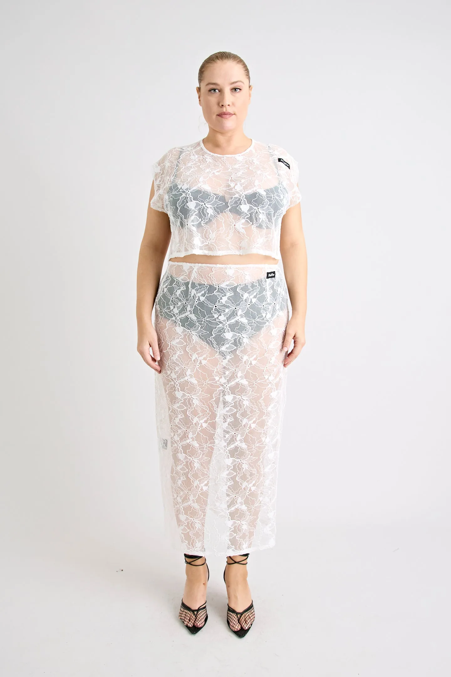 ASTRID LACE SKIRT | WHITE