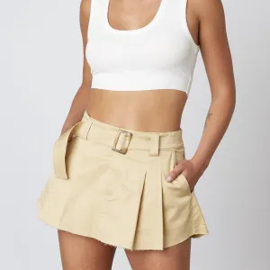 Aubrey Pleated Cargo Mini Skirt