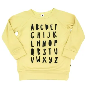 Bamboo/Cotton Pullover 'Alphabet' 0-6M
