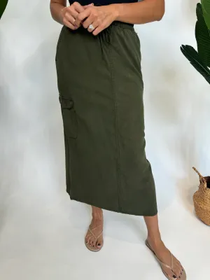 Bella Dahl Cargo Midi Skirt