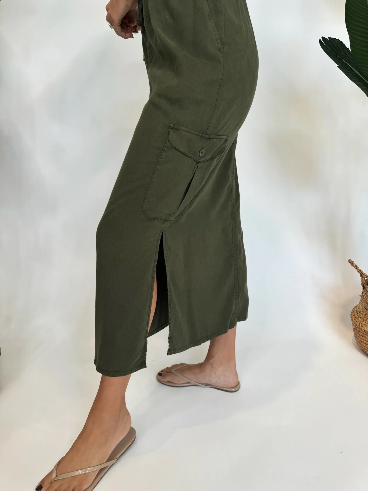 Bella Dahl Cargo Midi Skirt