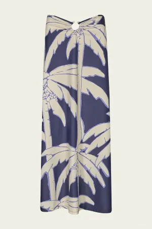 Breath Of Life Skirt in Swim Salty Palms Blue