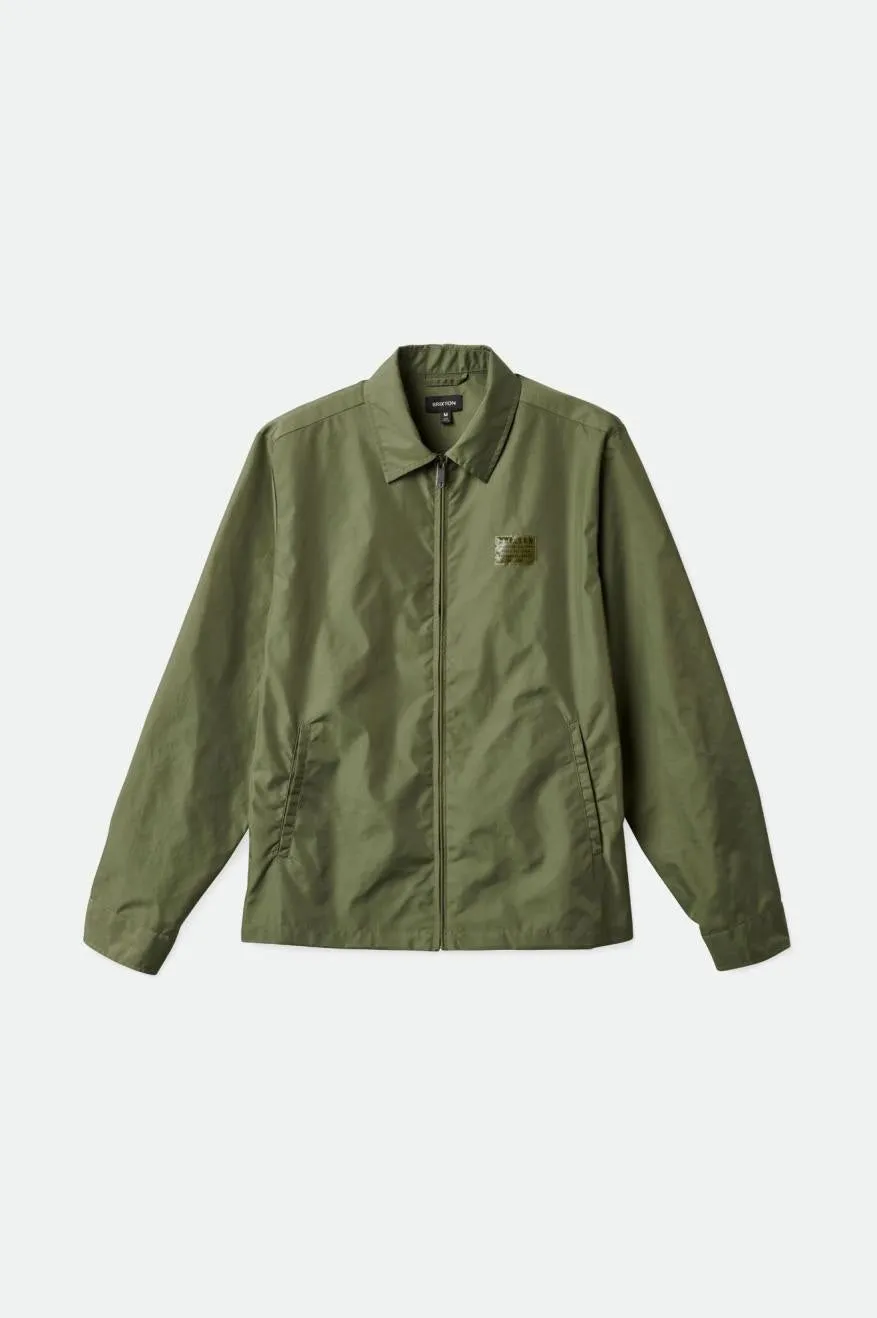 Brixton Utopia Vintage Nylon Jacket Olive Surplus