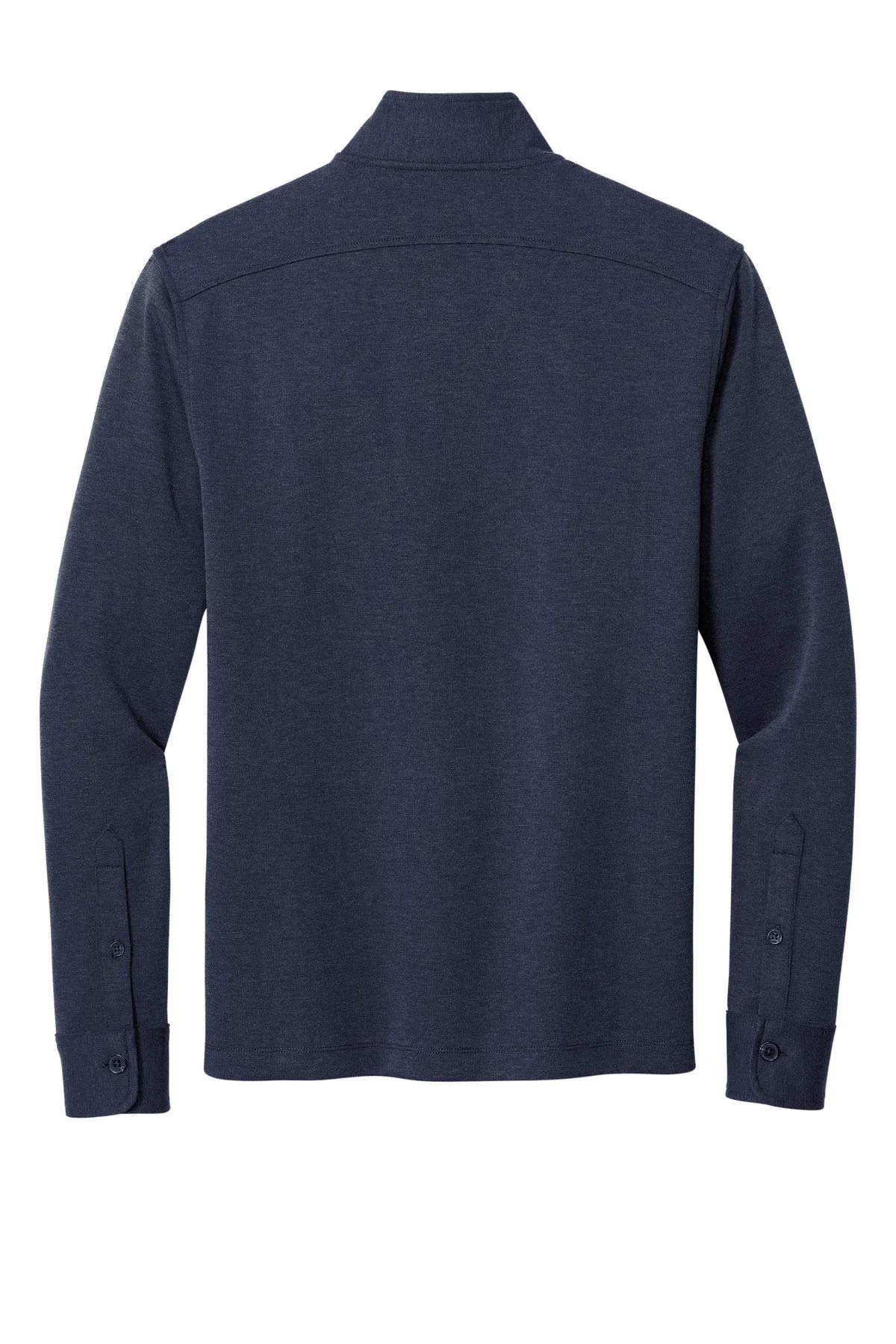 Brooks Brothers Mid-Layer Stretch 1/2-Button BB18202 Navy Blazer Heather