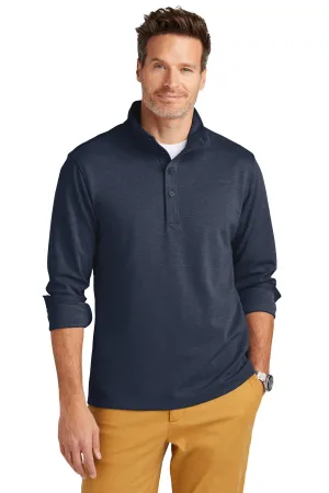 Brooks Brothers Mid-Layer Stretch 1/2-Button BB18202 Navy Blazer Heather