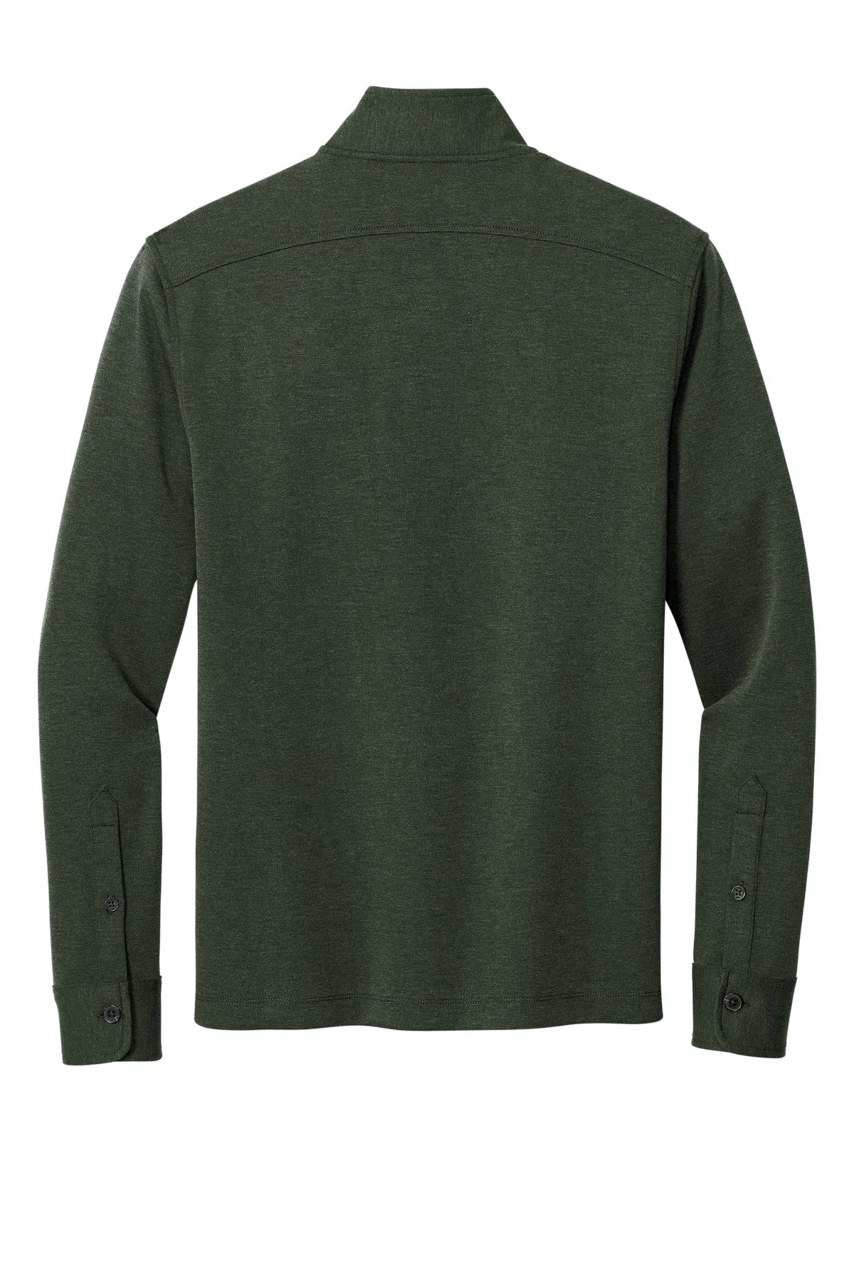 Brooks Brothers Mid-Layer Stretch 1/2-Button BB18202 Pine Heather