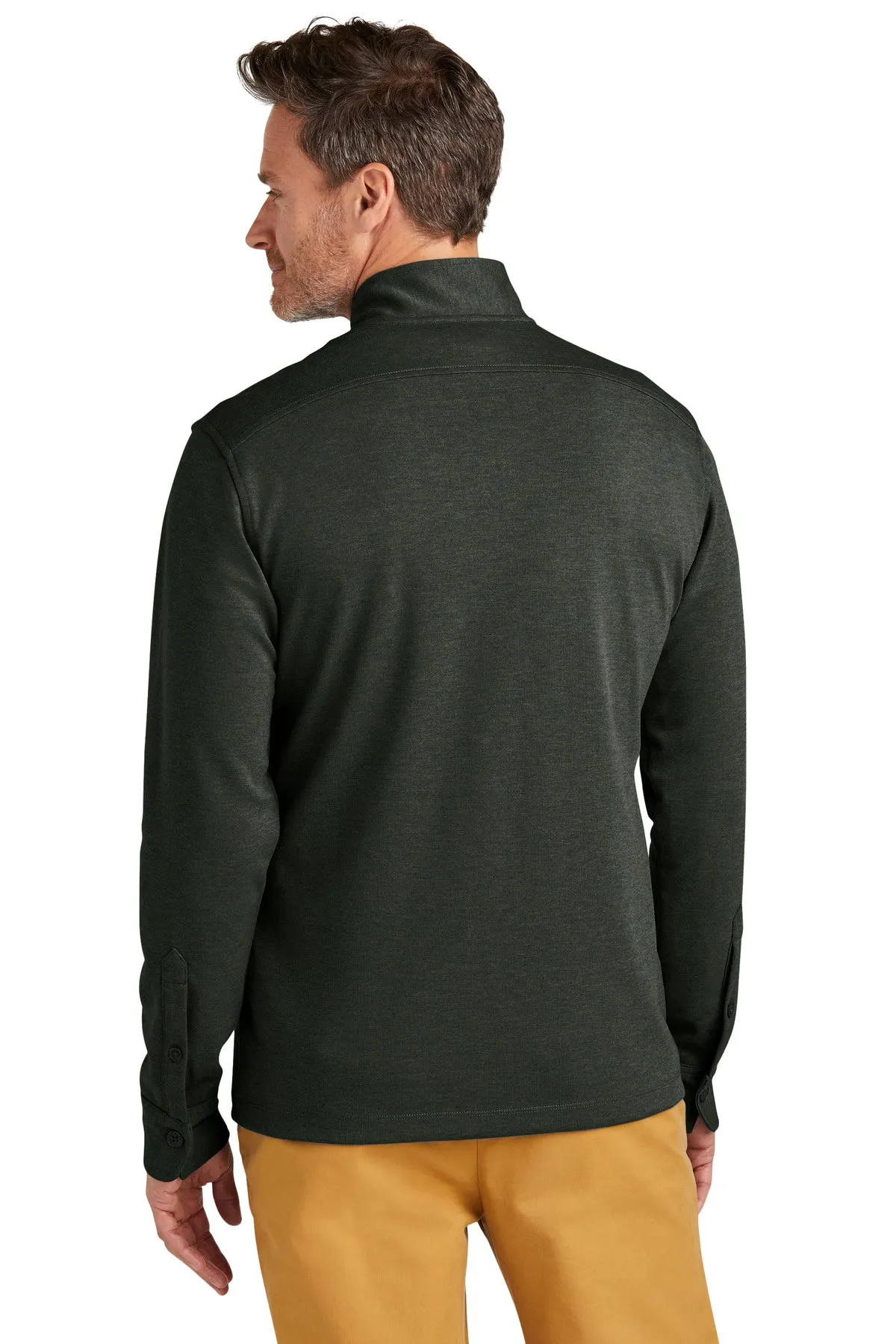 Brooks Brothers Mid-Layer Stretch 1/2-Button BB18202 Pine Heather