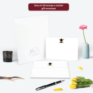 Bumble Bee Flat Notecard Set