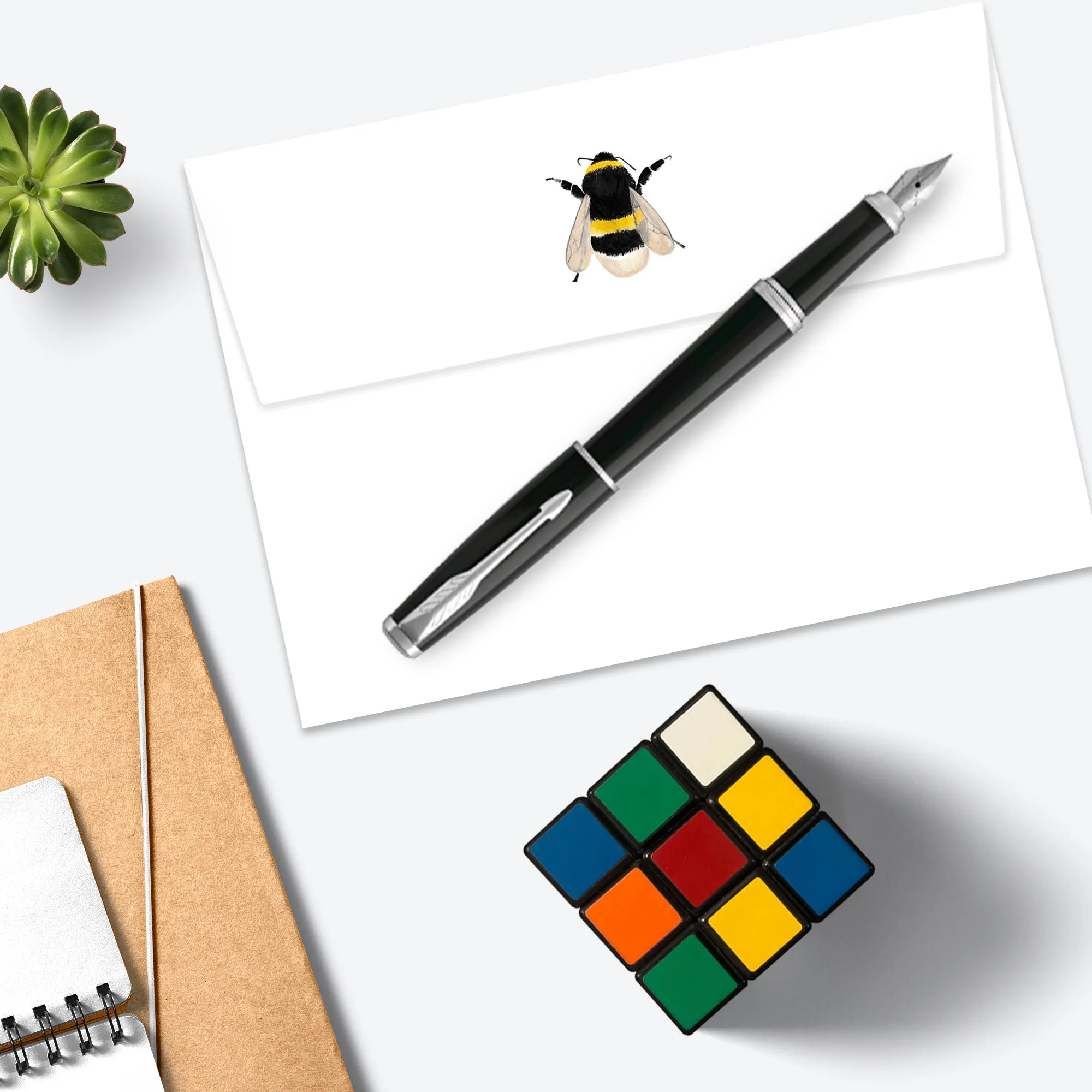 Bumble Bee Flat Notecard Set