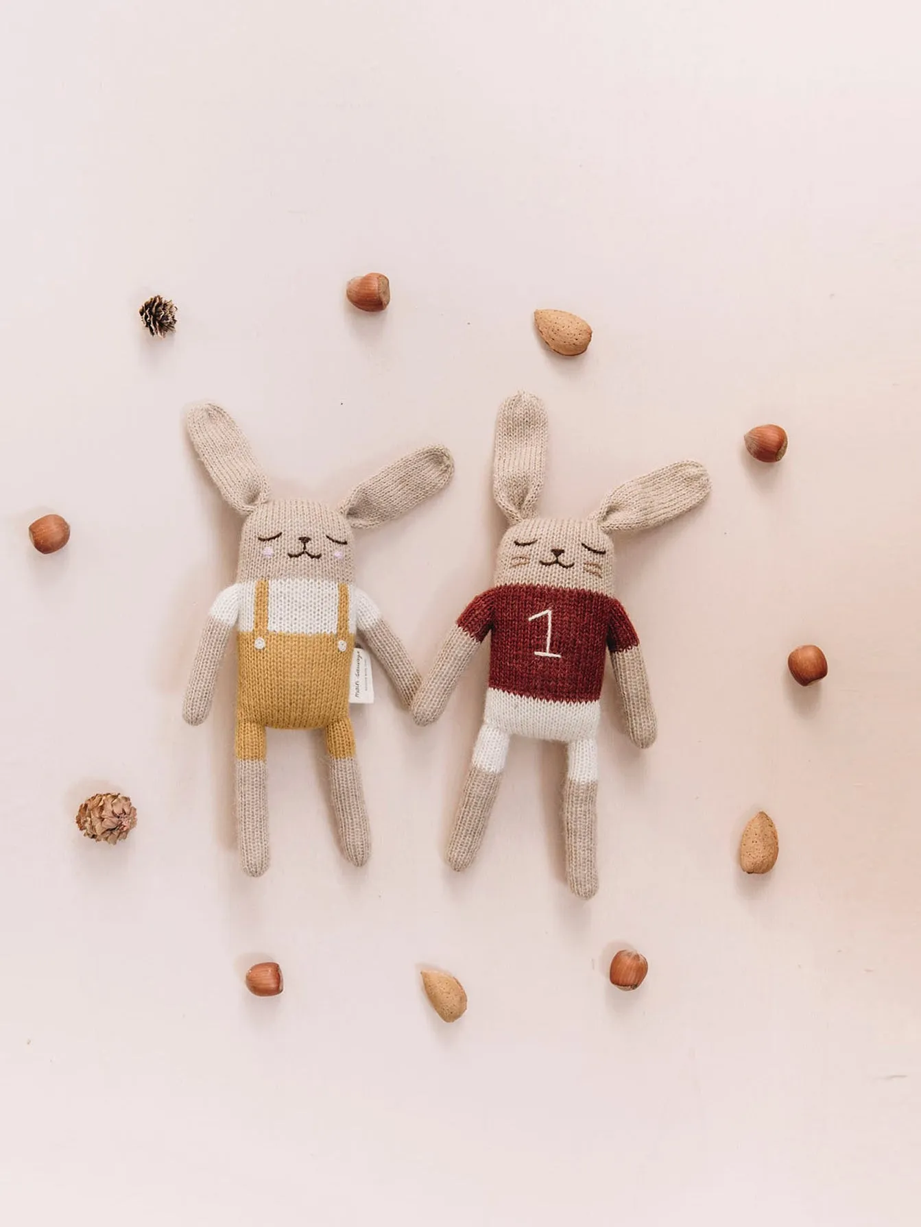 Bunny Soft Toy - Mustard Overalls