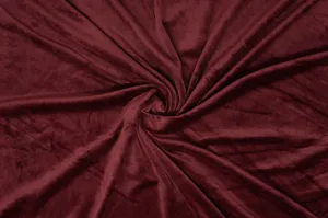 Burgundy - THICC Stretch Fleece - 1/2 Metre