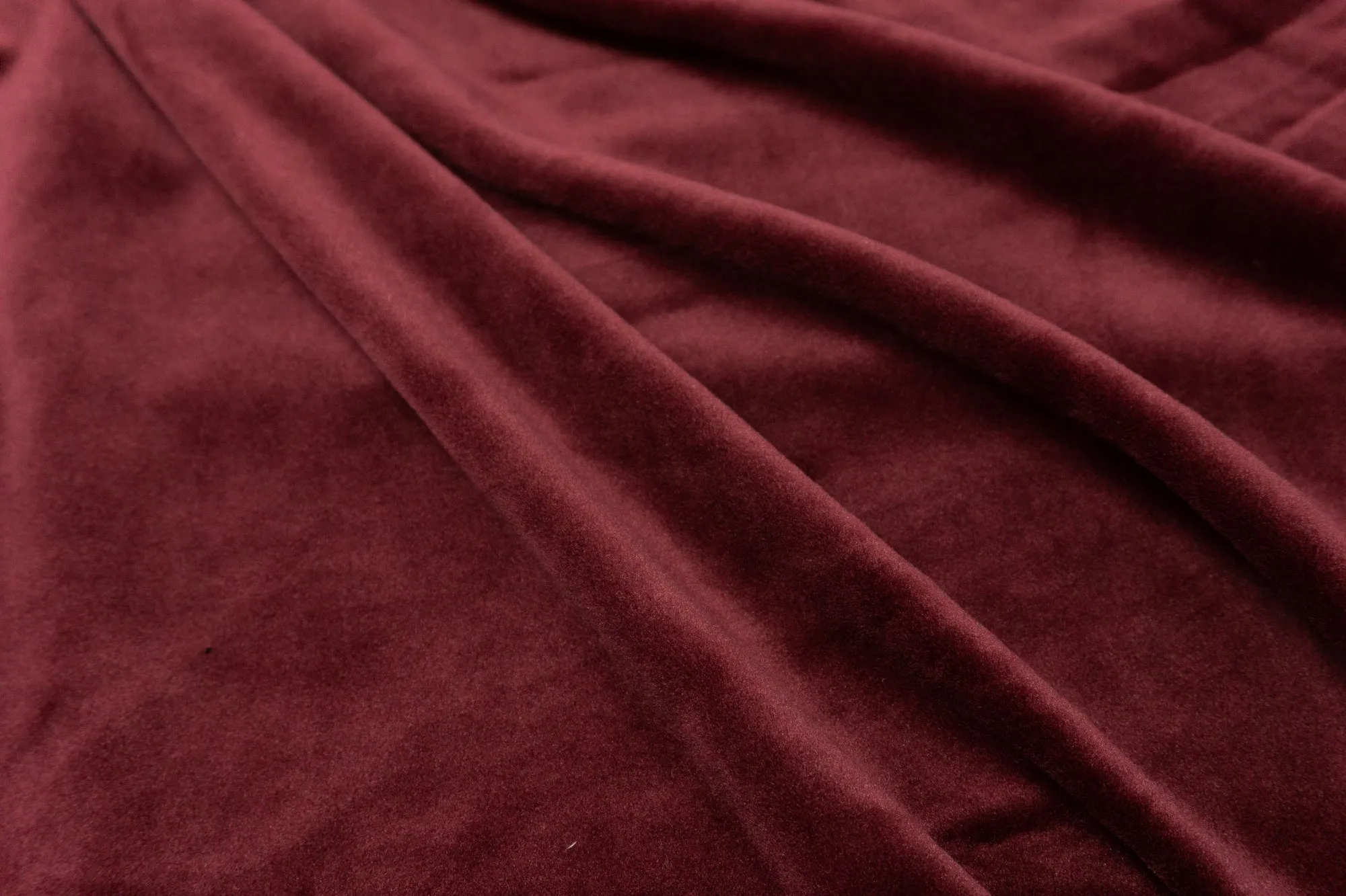 Burgundy - THICC Stretch Fleece - 1/2 Metre