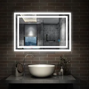 (C) Backlit Bathroom Mirror