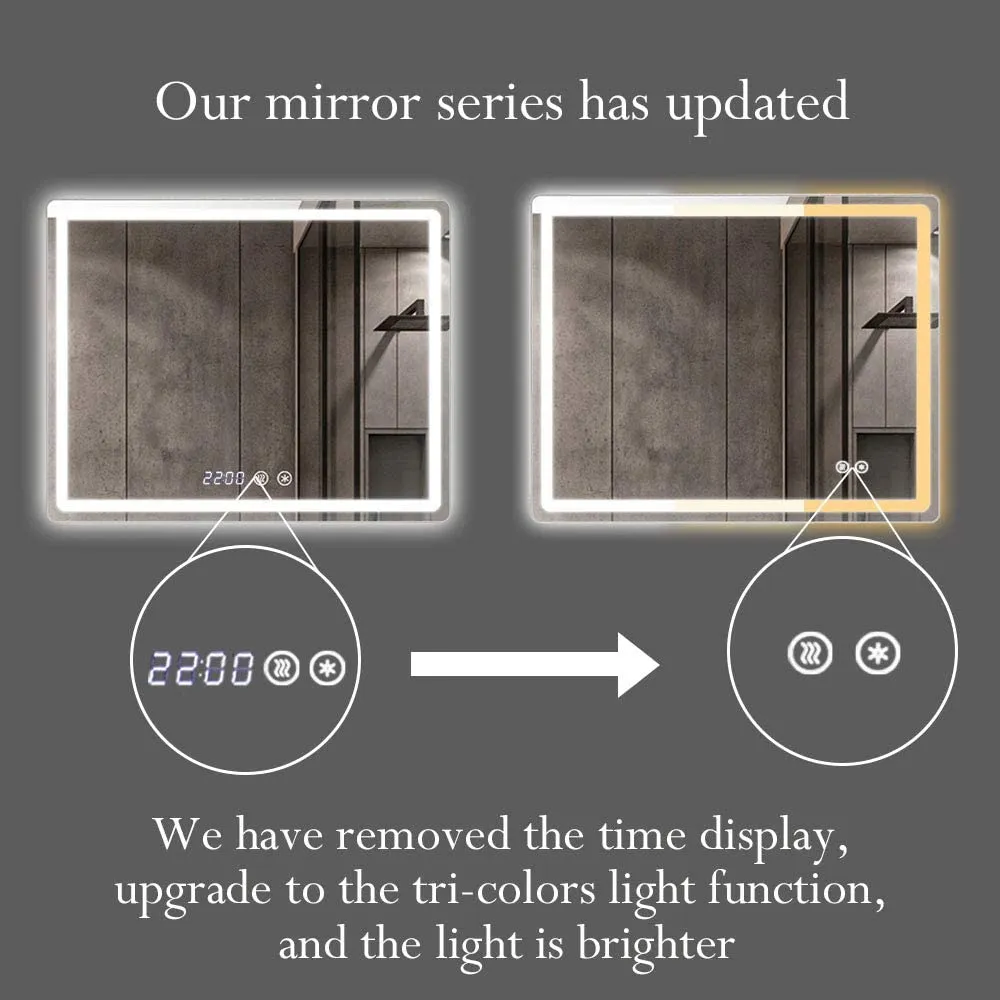 (C) Backlit Bathroom Mirror