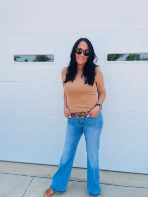 Camryn Ribbed Knit Tee