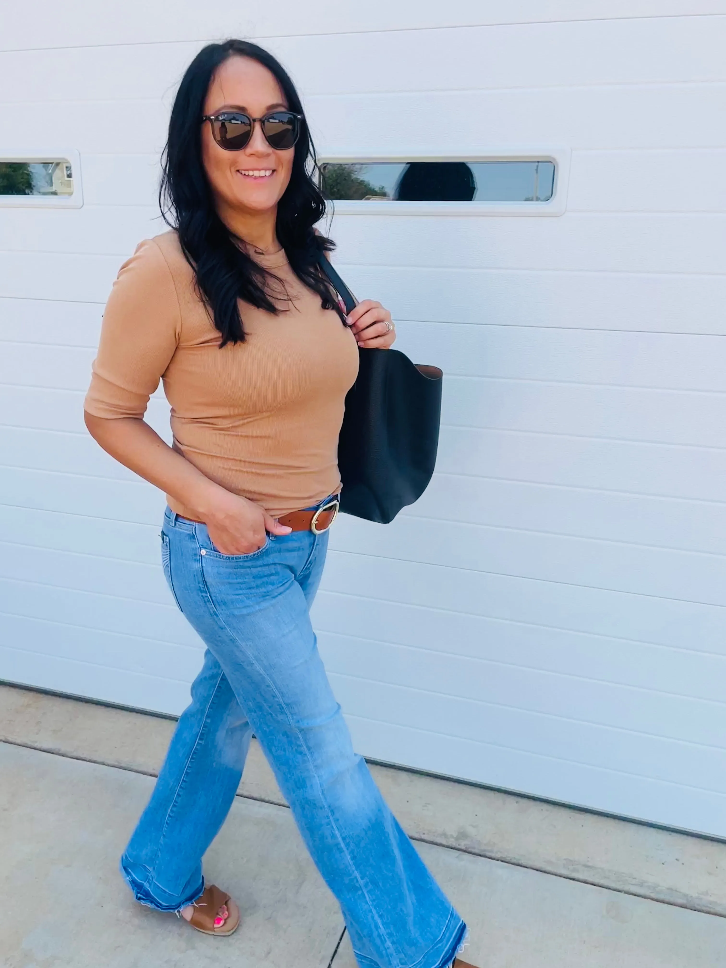 Camryn Ribbed Knit Tee